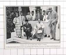 1924 The Sultan Of Perak Visits Wembley, With His Wife And Attendants picture