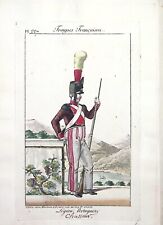 Engraving Troupes French N°227 Legion Portuguese Chasseur picture