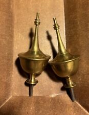Vintage Pair of Brass Finials  picture