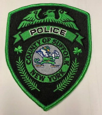 SUFFOLK COUNTY POLICE DPT CRIME FIGHTING IRISH CLOVER PATCH LONG ISLAND NEW YORK picture