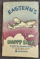 Vintage Eastern Airlines Happy Skies Children's Activity Coloring Book Lot of 10 picture