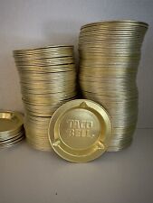Taco Bell Ash Tray Ashtray Disposable Vintage Gold Colored. $5 Each picture