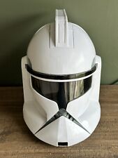 2008 Hasbro Star Wars Phase 1 Clone Trooper Talking Voice Changer Helmet TESTED picture