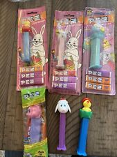 Lot Of 6 Vintage Easter Pez Candy Dispensers 4 Are NOS AND 2 Are Used picture