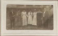 RPPC Alvord Texas Group of People Wise County Antique Real Photo Postcard c1910 picture