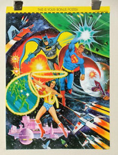 Original 1978 Superman Batman Wonder Woman 21x16 DC Comics JLA movie hero poster picture