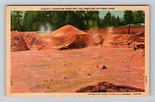 Yellowstone National Park, Fountain Paint Pot Series #26357 Vintage Postcard picture