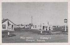 Vintage RPPC Star Cabins Glawgow Montana Picto-Cards Standard Oil Real Photo picture