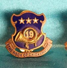MID 50's - MID 60's  INDIANA 19th INFANTRY REG NS MEYER SHIELD 9M CLUTCHBACK PIN picture