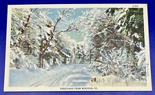 Vintage Postcard Greetings From Windsor Vermont UNPOSTED picture