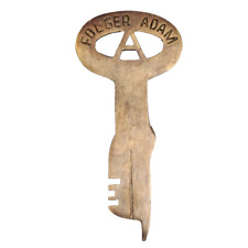 Folger Adam Solid Brass Prison Cell Key  picture