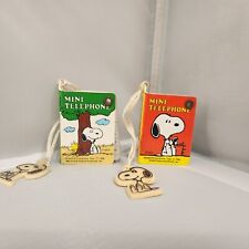 Vintage Mini Snoopy Peanuts Phone Telephone Book Lot Of 2 picture
