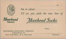 Advertising Postcard Moorhead Socks Harrisburg PA  picture