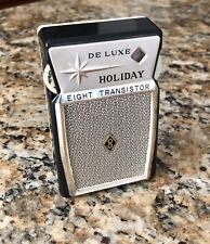 Vintage Holiday De Luxe 8 transistor radio. WORKS picture
