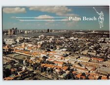 Postcard Aerial panorama Palm Beach Florida USA picture