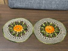 Vintage Hand Tatted Pair of Doilies picture