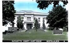 Montello Court House Unused RPPC Marquette County 1940 WI picture