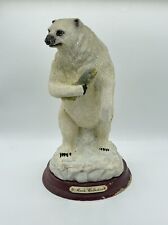 Vintage Original Marlo Collection 8.5” Polar Bear With Fish Figurine Ski Lodge picture