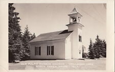 Postcard RPPC Old Pulpit Harbor Church North Haven ME picture