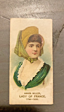 1889 N70 DUKE'S ACTORS AND ACTRESSES Agnes Miller TOBACCO CARD. picture