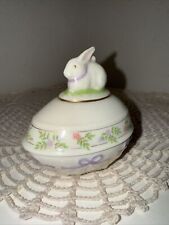 Lenox EASTER Egg 1994 Limited Edition  THE RABBIT EASTER EGG No Flaws Lidded picture