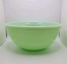 Vintage Large Mosser Jadeite Green Glass Mixing Bowl 8.75