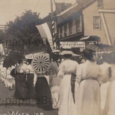 1908 RPPC Vincent Restaurant Old Home Week Parade Berlin Pennsylvania Postcard picture