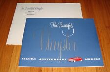Original 1949 Chrysler Silver Anniversary Deluxe Sales Brochure w Envelope picture