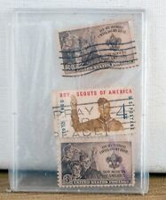 Vintage Boy Scout Stamps in case picture
