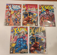 X-MEN #1 NEAR MINT LOT OF ALL 5 Iconic Jim Lee Covers Complete Set Marvel 1991 picture