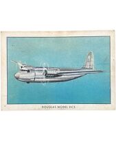 Vintage Wings Cigarettes Card #46 Douglas Model DC5 Airplane No Letter SeriesT87 picture