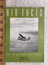 1945 January Air Facts Magazine For Pilots Vintage picture