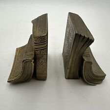 Bookends Vintage RONSON type Bronze Brass LOOK CASCADING  Library Books picture