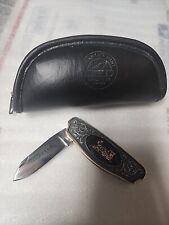Franklin Mint - Collector Knife With Pouch - Jupiter Central Pacific Railroad picture