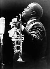 Armstrong Louis 04 08 1971 Jazz trumpeter singer USA Half profile - Old Photo picture
