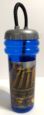 Six Flags Over Texas 40th Anniversary Texas Titan 2001 Souvenir Cup, Lid & Straw picture