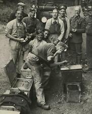 1936 English Soldiers Eating on Roadside Photograph GAY AFFECTIONATE picture