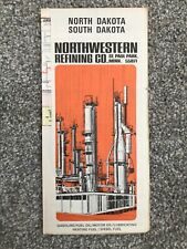 1969 Northwestern Refining Company road map of North  South Dakota picture