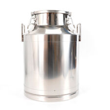 50L 13.25 Gallon Stainless Steel Milk Can 380mm/15inch Tote Jug Heavy Gauge SALE picture