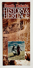 1980s South Dakota History & Heritage Vintage Travel Brochure Tourist Guide SD picture