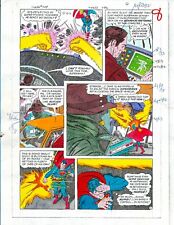 Original 1985 Superman 409 page 8 DC Comics color guide art/colorist's artwork picture