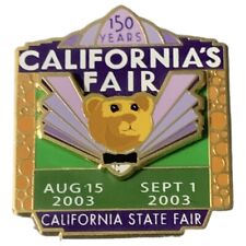 2003 California State Fair 150 Years California's Fair Bear Travel Souvenir Pin picture