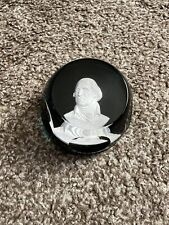 Vintage 1982 Cristal Sevres DAR George Washington Crystal Paperweight picture