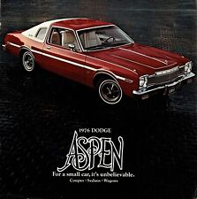 1976 Dodge Aspen Coupes Sedans & Wagons Sales Brochure picture
