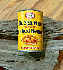 VINTAGE BEECH-NUT OVEN BAKED BEANS BCANAJOHARIE NY USA TIN CAN *EMPTY* Display picture