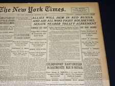 1919 DECEMBER 24 NEW YORK TIMES - ALLIES WILL HEM IN RED RUSSIA - NT 8533 picture