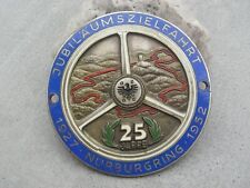 sought after, vintage NÜRBURGRING 1952 Car Badge 25 YEARS JUBILEE NUERBURGRING  picture