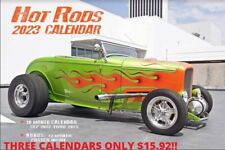 THREE 2023 HOT ROD WALL CALENDAR   CHEAP GIFT SALE RAT CARS FORD picture