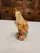Vintage American Eagle All Wax Sculpture Figurine Candle 7.5