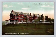 East Northfield MA-Massachusetts, Hotel Northfield, Vintage c1907 Postcard picture
